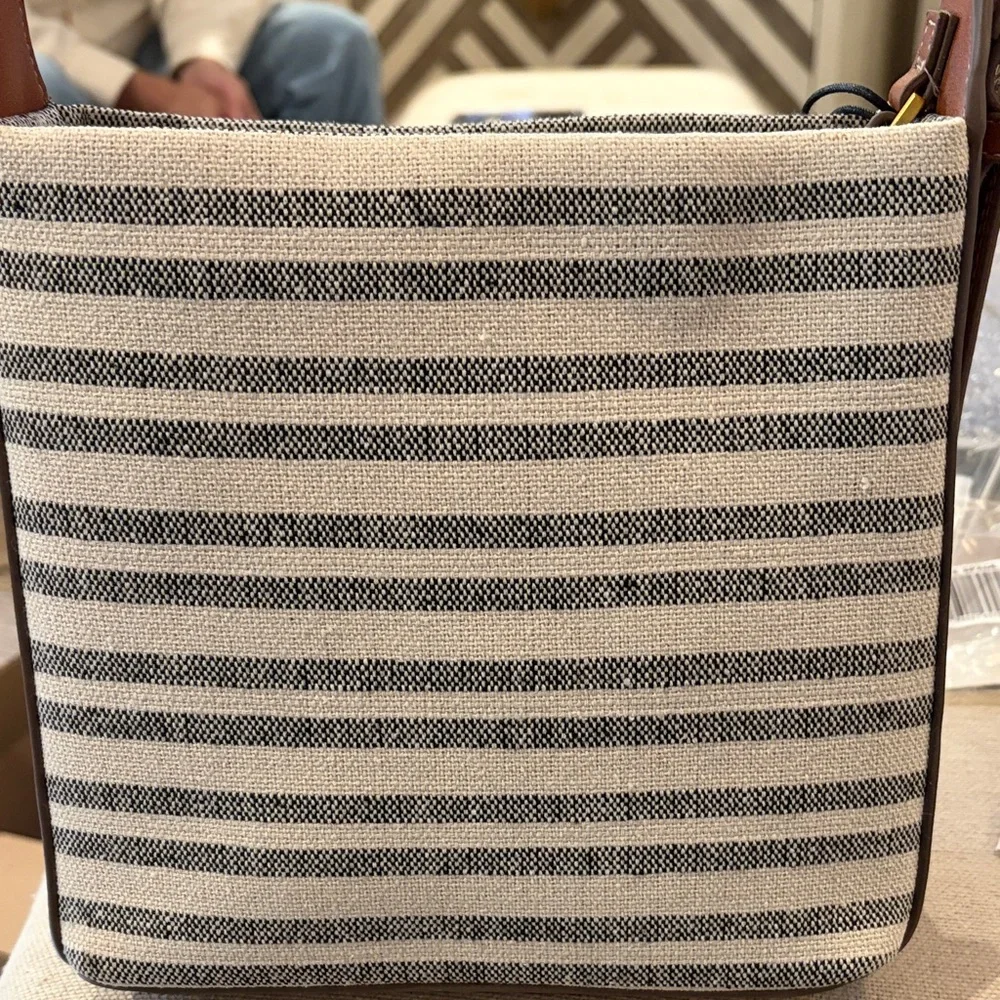 Mango Stripe Printed Shopper Bag/NWT - Picture 12 of 14